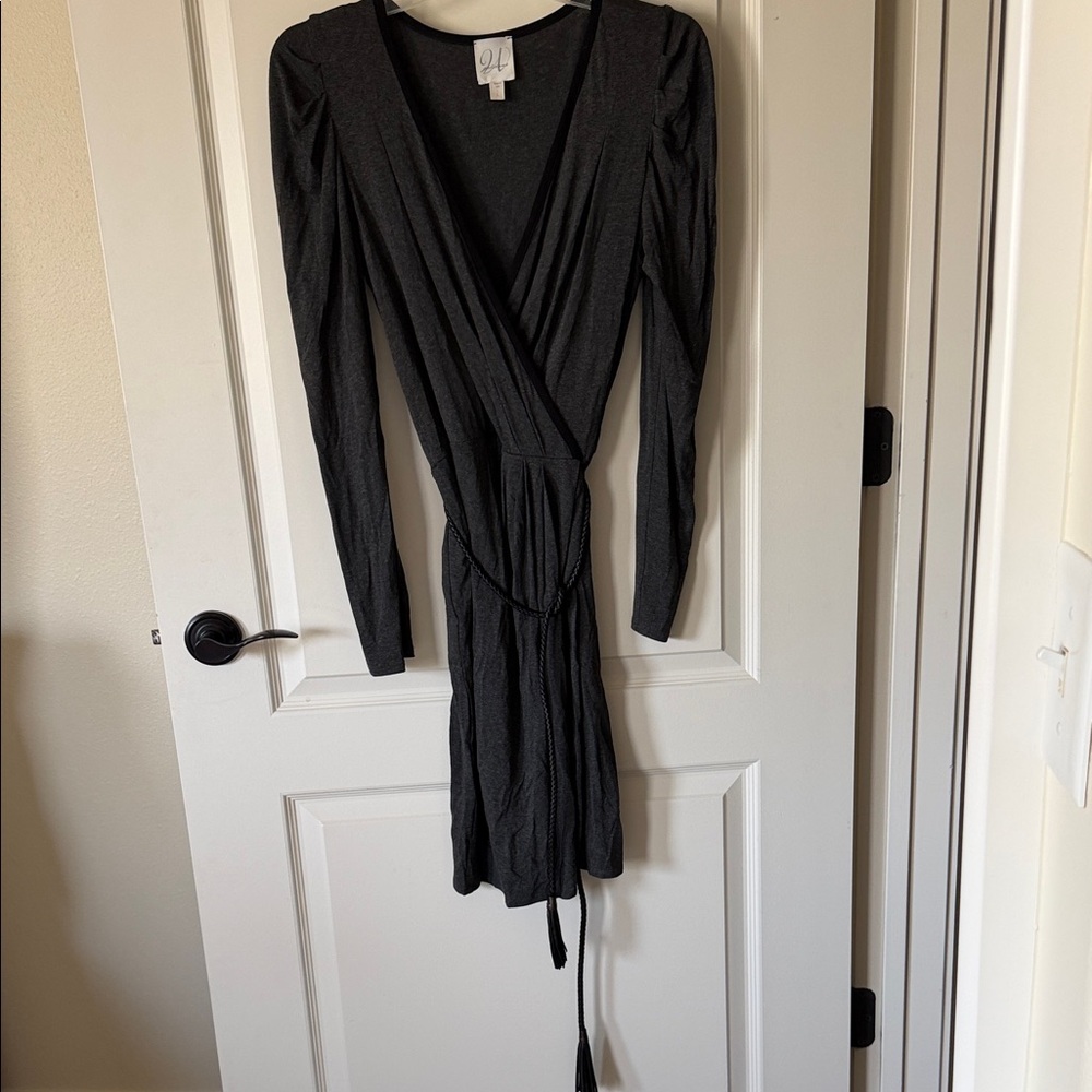 Elegant Black Wrap Dress